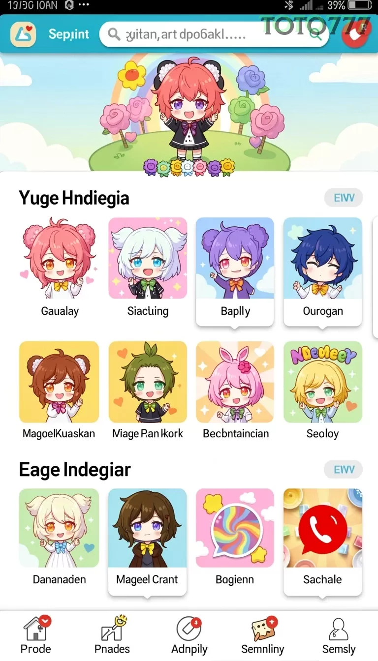 Cuplikan layar menu unduhan toto777 untuk perangkat Android